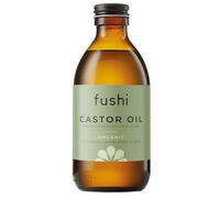 Fushi Aceite de ricino orgánico, 250 ml, 100% puro, prensado en frío y recién prensado para piel seca y crecimiento del cabello, pestañas y cejas, sin hexano, natural, apto para uso alimentario, de origen sostenible (el embalaje puede variar)