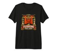 Fushimi Inari Kyoto Japón Torii Shrine Art Camiseta Premium