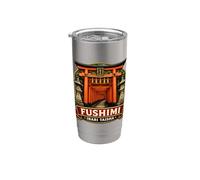 Fushimi Inari Kyoto Japón Torii Shrine Art Vaso térmico de acero inoxidable de doble pared