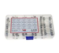 Fusible 150 Unids/caja 6x30mm Kit surtido de fusibles vidrio soplado rápido 0.25A .5A 1A 2A 3A 4A 6A 7A 8A 10A 15A 20A 30A