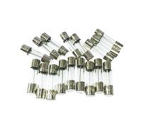 Fusible 20 piezas 5x20 6x30mm fusible de vidrio cerámico 250V 0.2A .5A 1A 3A 6A 8A 10A 15A 5 * 20 6 * 30 el multímetro fusibles Auto seguro tubo(250v F12a 20pcs,5X20mm Ceramics)