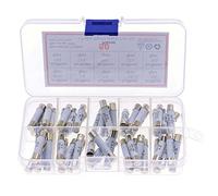 Fusible 50 unids/caja 6mm x 30mm 250V Kit surtido de fusibles cerámicos soplado rápido 0.5A 1A 2A 3A 10A 15A 20A 25A 30A