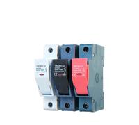 Fusible CC, Un Juego De Soporte 1P, 1000V, PV Solar De Alto Voltaje, 10x38mm, 15A, 20A, 25A, 32A, Protector De Protección Del Sistema Fotovoltaico GpV(20A,BLACK FUSE)