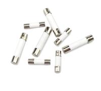 Fusible cerámico de acción rápida, Paquete de 100 tubos fusibles vidrio cerámico acción rápida, 5x20 mm y 6x30, 250 V, 0,5-30 A(100pcs 5x20,5A)