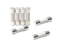 Fusible cerámico para red doméstica 10 piezas de fusibles rápidos de 5 mm x 20 mm, 6 x 30 T, 0,5 A, 1 A, 2 A, 3 A, 4 A, 5 A, 6 A, 8 A, 10 A, 13 A, 15 A, 16 A, 20 A, 30 A, 250 V(1.5A)