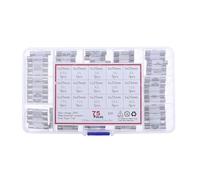 Fusible cerámico para red doméstica Kit surtido de 75 piezas de 6 mm x 25 mm, 250 V, de acción rápida, 0,5 A, 1 A, 2 A, 3 A, 4 A, 5 A, 6 A, 8 A, 10 A, 13 A, 15 A, 16 A, 20 A, 25 A, 30 A