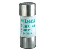 Fusible cilíndrico 22 x 58 mm, 690 V 40 A, industrial y civil, uso AM, protección corrientes de arranque, sobrecargas, motores, transformadores, cerámica, esteatita, potencia de interrupción 80 KA