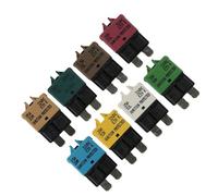 Fusible de cuchilla de disyuntor ATC de 28 V CC con reinicio manual con protección contra sobrecorriente para coche, motocicleta, camión, barco, aplicaciones marinas