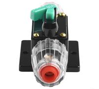 Fusible de disyuntor AMP reajustable de 10 A 100 A para coches y barcos de 12 V, 24 V, 48 V CC, con botón de arranque manual y funda impermeable para evitar daños eléctricos (50 A)