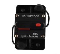 Fusible de disyuntor automotriz de 30300 amperios de 12 V 48 V CC con interruptor de reinicio manual para circuitos auxiliares en camiones, barcos y autocaravanas, diseño impermeable (60 A)