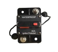 Fusible de disyuntor impermeable de 30 A 300 A con interruptor de disparo manual para uso automotriz de 12 V/24 V CC (60 A)