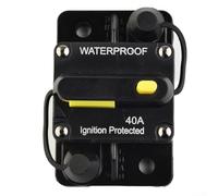 Fusible de disyuntor resistente 30 A 300 A con clasificación de impermeabilidad IP67 e interruptor de reinicio manual para protección eléctrica automotriz y marina (40 A)
