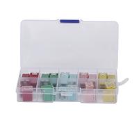 Fusible para automóvil, juego de fusibles rectangulares de 20 piezas Fusible para tablero 20A 30A 40A 50A 60A para Japón y EE. UU. Rendimiento estable del automóvil