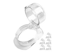 Fusible para pomos de cocina, paquete de 6, en transparente, para pomos de control con Ø máx. de 47 x 37 mm, distancia mínima entre los pomos de 57 mm, fusible para pomos de cocina para bebés