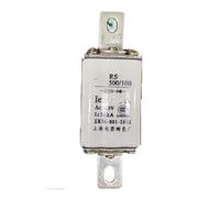 Fusible rápido RS0/RS3-100 100A 80A 63A 50A 40A 30A Núcleo de fusible cerámico fusión rápida(Rs0 Copper Sheet,60A)