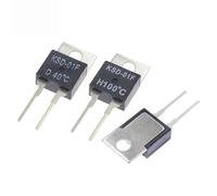 Fusible térmico 10 piezas 40 50 60 70 80 90 100 DegC NC normalmente cerrado NO abierto 1.5A interruptor sensor de temperatura termostato KSD-01F JUC-31F (color: C, tamaño: H (normalmente abierto))