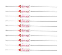 Fusible Termico 250v 10a 104ºc Fusible Térmico 10 piezas carcasa metal fusible térmico corte temperatura TF 72-250 protector motor transformador electrodoméstico industrial