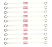 Fusible térmico de 10 piezas, fusible de cerámica 250V 20A Cortes térmicos para electrodomésticos(90mm-240 ℃)