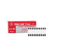 Fusibles 0,4 A, 5 x 20 mm, 250 V, tipo 521, paquete de 10 unidades, fusible de vidrio, fusible G