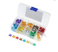 Fusibles 100 unids/lote, fusibles de perfil bajo for camión coche, Micro hoja, 3A, 5A, 7,5 A, 10A, 15A, 20A, 25A, 30A, 35A, 40 Amp, surtido caja plástico con Clip