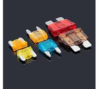 Fusibles 10PCS Kit de inserción fusibles for automóvil Pequeño y mediano Mini 5A 7. 10A 15A 20A 30A 35A Blade Motocicleta Camión SUV repuesto for(30a,Small-10PCS)