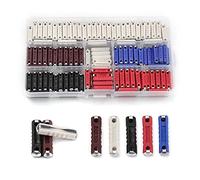 Fusibles 200PCS 5-40AMP Continental GBC Automotriz Fusible Europeo Dia 6mm Car Blade Baquelita Auto EU Valores actuales Kit de surtido fusibles