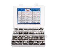 Fusibles 250 piezas Kit surtido de fusibles de vidrio de soplado rápido 250V 1A, 2A, 3A, 5A, 6A, 7A, 8A, 10A, 6x30,5x20mm Fusibles de caja de fusibles de vidrio de soplado rápido de tubo(250pcs)