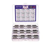 Fusibles 250 piezas Kit surtido de fusibles vidrio soplado rápido 250V 1A, 2A, 3A, 5A, 6A, 7A, 8A, 10A, 6x30,5x20mm caja tubo(120pcs)