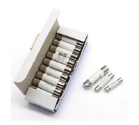 Fusibles cerámicos de acción rápida, Fusibles de tubo soplado rápido, 5 x 20 mm, 6 30, 10 38, 250/500 V, 0, 1, 2, 3, 4, 8, 15, 16, 32 A, 5/10 unidades(50PCS-10 X 38MM 500V,6 A)