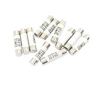 Fusibles cilíndricos de tubo cerámico, Lote de 10 fusibles cerámicos de acción rápida de 8,5 x 31,5 mm, 380 V, 500 mA, 1 A, 2 A, 3 A, 4 A, 5 A, 6 A, 8 A, 10 A, 16 A, 20 A, 25 A, 32 A.(6A)