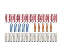 Fusibles de Continental, 50 Uds 5A 8A 16A 25A Fusibles de Torpedo Kit surtido de fusibles de coche en forma Torpedo Juego de Fusibles de Coche para Automóviles coches de estilo antiguo europeo