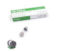 Fusibles de cristal, 1,25 A/250 V CA, 5 x 20 mm, lote de 10 unidades, temporizado