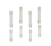 Fusibles eléctricos cerámicos, 10 fusibles cerámicos de acción rápida de 5 x 20 mm y 6 x 30 mm, 250 V, 0,1 A-30 A, varios amperajes.(QUICK BREAK F-1A)