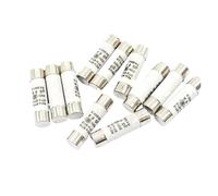 Fusibles eléctricos cerámicos, Fusible de tubo cerámico (paquete de 5), 8,5 x 31,5 mm, de acción rápida, 380 V, 0,5 A-32 A(8A)