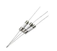 Fusibles eléctricos cerámicos, Fusible de tubo de vidrio, paquete de 10, 5 x 20 mm, 250 V, 0,5 A a 25 A, acción rápida y lenta.(15a,Fast break F)