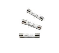 Fusibles eléctricos cerámicos, Fusibles cerámicos de acción rápida, 500 V, 6 x 30 mm, 0,5 A-30 A, paquete de 5(10A)