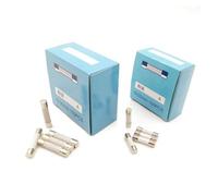 Fusibles eléctricos cerámicos, Fusibles cerámicos de tubo de soplado rápido for uso doméstico, 5 x 20 mm, 6 x 30 mm, 250 V, 0,5-30 A, paquete de 100(100pcs 5x20,3A)