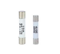 Fusibles eléctricos cerámicos, Fusibles de cerámica for uso doméstico de tubo de soplado rápido (paquete de 10, 5 x 20 mm, 6 x 30 mm, 250 V, 0,5 A a 30 A)(5x20,6A)