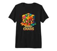 Fusión Cubo Locura Dulce Caos Color Explosión Camiseta Premium