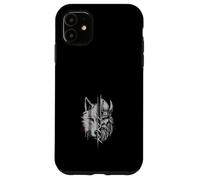 Fusión De Guerrero Vikingo Y Lobo Arte De Mitología Nórdica Carcasa para iPhone 11