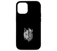 Fusión De Guerrero Vikingo Y Lobo Arte De Mitología Nórdica Carcasa para iPhone 12/12 Pro