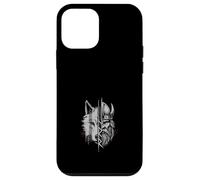 Fusión De Guerrero Vikingo Y Lobo Arte De Mitología Nórdica Carcasa para iPhone 12 mini