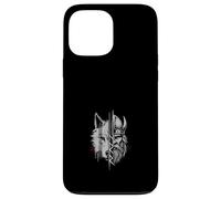 Fusión De Guerrero Vikingo Y Lobo Arte De Mitología Nórdica Carcasa para iPhone 13 Pro Max