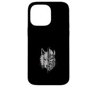 Fusión De Guerrero Vikingo Y Lobo Arte De Mitología Nórdica Carcasa para iPhone 14 Pro Max