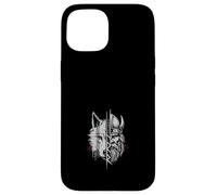 Fusión De Guerrero Vikingo Y Lobo Arte De Mitología Nórdica Carcasa para iPhone 15
