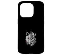 Fusión De Guerrero Vikingo Y Lobo Arte De Mitología Nórdica Carcasa para iPhone 15 Pro