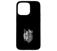 Fusión De Guerrero Vikingo Y Lobo Arte De Mitología Nórdica Carcasa para iPhone 15 Pro Max