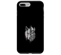 Fusión De Guerrero Vikingo Y Lobo Arte De Mitología Nórdica Carcasa para iPhone 7 Plus/8 Plus