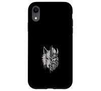 Fusión De Guerrero Vikingo Y Lobo Arte De Mitología Nórdica Carcasa para iPhone XR