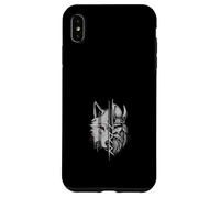 Fusión De Guerrero Vikingo Y Lobo Arte De Mitología Nórdica Carcasa para iPhone XS Max